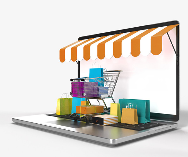 Darstellung eines E-Commerce Shops